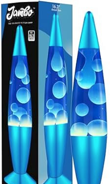 Jambo 16" Liquid Motion Lamp (Silver/Blue) Deal