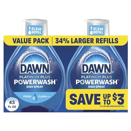 Dawn Platinum Plus Powerwash Dish Spray Refills 2-Pack 21.5-Oz Deal