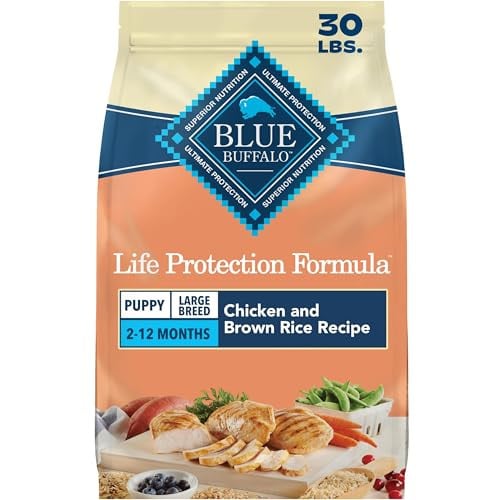 Blue Buffalo Life Protection Formula Natural Puppy Large Breed Dry Dog Food with Chicken and Brown Rice 30-Pound Deal
