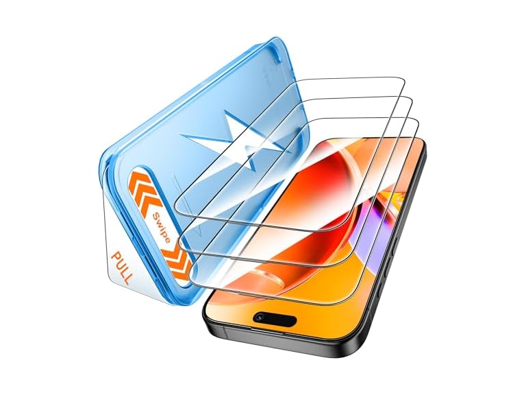 Mkeke for iPhone 16 Pro Max Screen Protector 3-Pack Deal