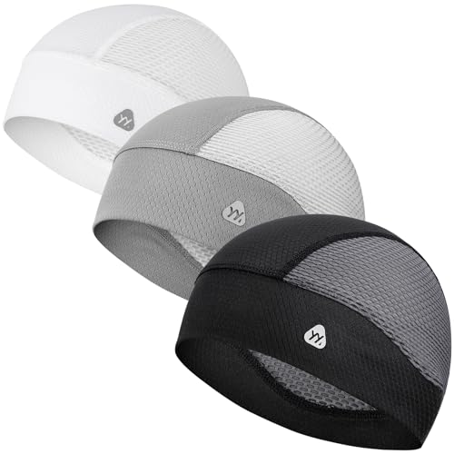 Breathable Mesh Cooling Skull Cap Helmet Liners 3-Count