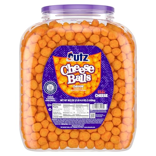 Utz Cheese Balls Barrel, 36.5 oz