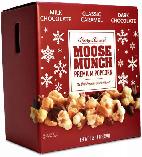 Harry & David Milk Chocolate, Dark Chocolate & Caramel Moose Munch Party Box 1-lb