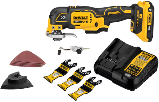 DEWALT XR 20-volt Max Cordless Brushless Variable speed 13-Piece Oscillating Multi-Tool Deal