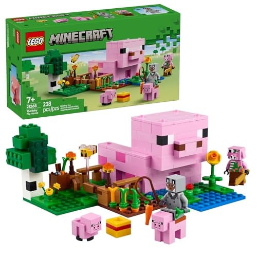 LEGO Minecraft The Baby Pig House (238-Piece)