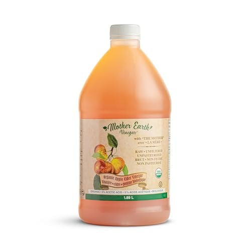 (Prime Deal) Mother Earth Organic Apple Cider Vinegar with The Mother 64oz