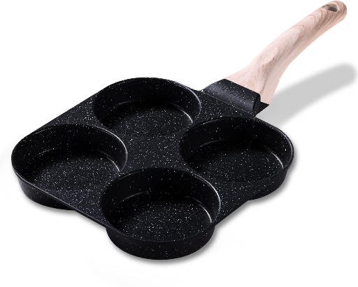Carote 4-Cup Nonstick Egg and Burger Pan
