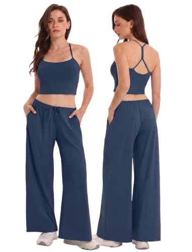 OKELUX Women's 2 Piece Matching Workout Lounge Set with Pockets Deal