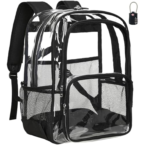 Vorspack Heavy-Duty Clear Backpack with a TSA Lock Deal