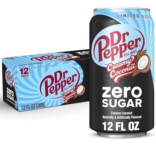 Dr Pepper Zero Sugar Creamy Coconut Soda 12-Pack Deal