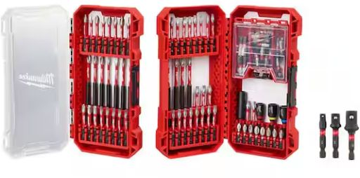 Milwaukee SHOCKWAVE Impact-Duty Alloy Steel Screw Driver Bit Set W/Socket Adapter Set (103-Piece) Deal