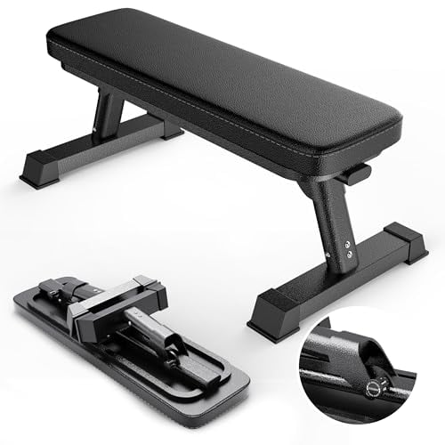 Finer Form Foldable Flat Weight Bench w/ 1,000 lb Capacity Deal