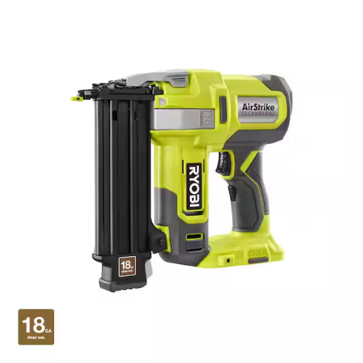 RYOBI ONE+ 18V 18-Gauge Cordless AirStrike Brad Nailer