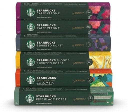 Starbucks by Nespresso Variety Pack Coffee 50-Count