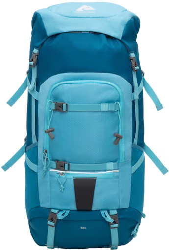 Ozark Trail 50L Adult Polyester Hiking Backpack, Blue