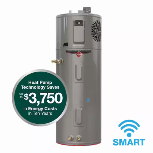 Rheem ProTerra 50-Gallon Hybrid Heat Pump Smart Electric Water Heater