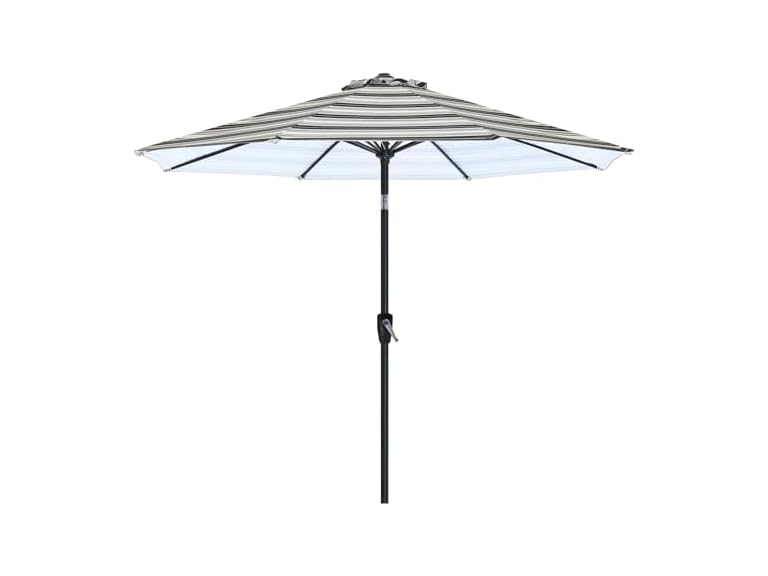 ABCCANOPY 9FT Patio Umbrella Outdoor 8 Ribs Table Umbrella (Black Stripes) Deal