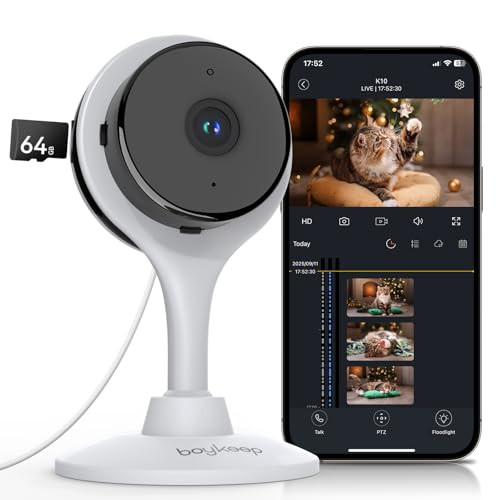 BoyKeep Pet Camera 2K 5G/2.4GHz