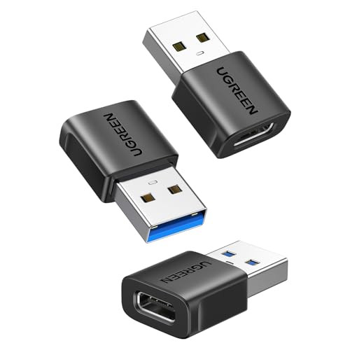 UGREEN 10Gbps USB-C Female to USB 3.0 Male Adapters 3-Pack