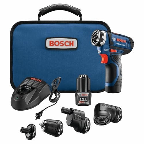 Bosch GSR12V-140FCB22 12V Max Drill/Driver with 5-In-1 Flexiclick® System and (2) 2.0 Ah Batteries Deal