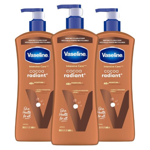Vaseline Intensive Care Body Lotion Cocoa Radiant 3-Pack 20.3-Oz