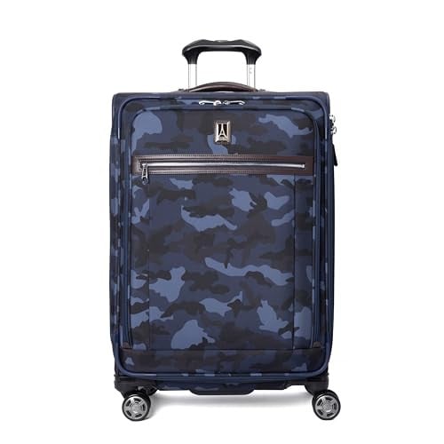 Platinum Elite Medium Softside Check-In Spinner - Blue Camouflage