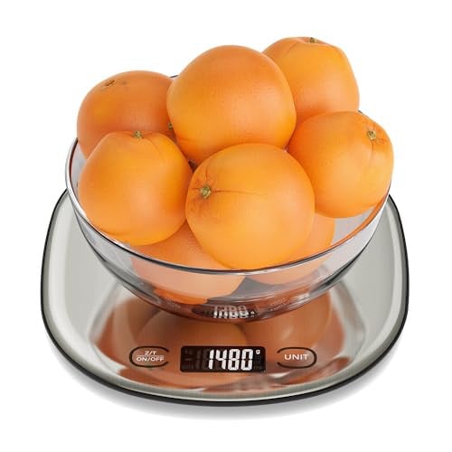 Ultrean High Capacity Food Scale, 33lb Rechargeable Digital Kitchen Scale with LCD Display