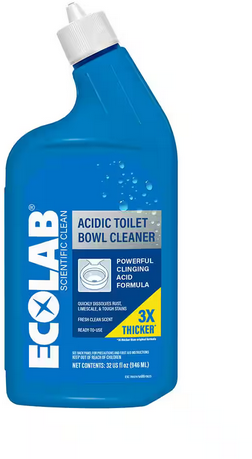 ECOLAB 32 oz. Acidic Toilet Bowl Cleaner and Limescale Remover