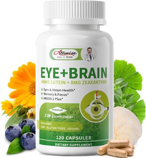 Alliwise 14 in 1 Eye & Brain Supplement 120 Capsules