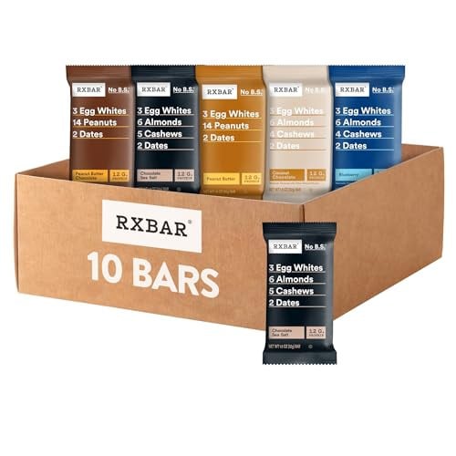 RXBAR Protein Bars Variety Pack 10-Count Deal