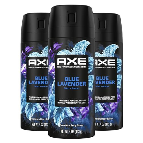 AXE Premium Body Spray Blue Lavender 3-Pack 4-Oz