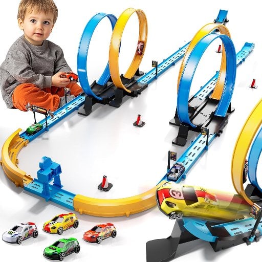 LILYBUDS Toy Car Race Track Set Deal