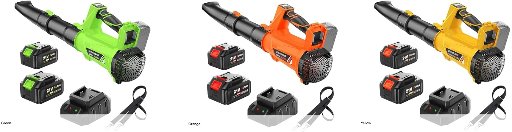 ELRINA 21V Cordless Leaf Blower with two 3.0AH batteries