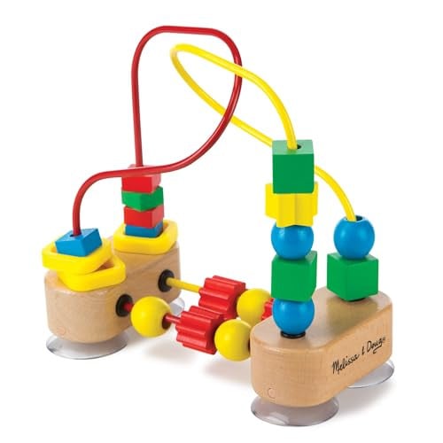 Melissa & Doug First Bead Maze Wooden Educational Toy w/ Suction Cups Deal