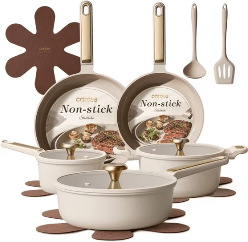 Carote 14-Piece Pots and Pans Set Deal