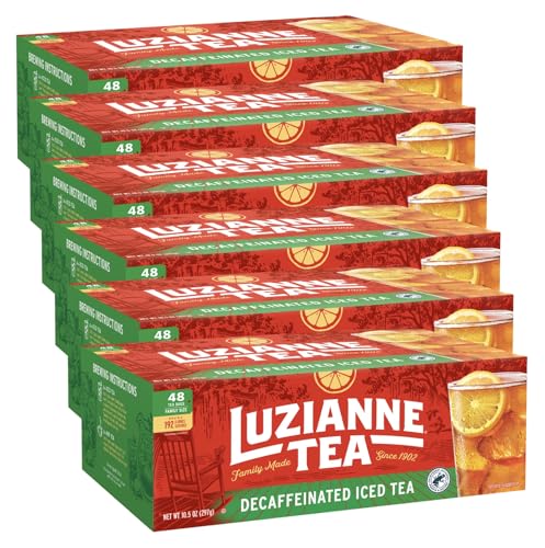 Luzianne Decaffeinated Iced Tea Bags 6-Pack 48-Count Deal