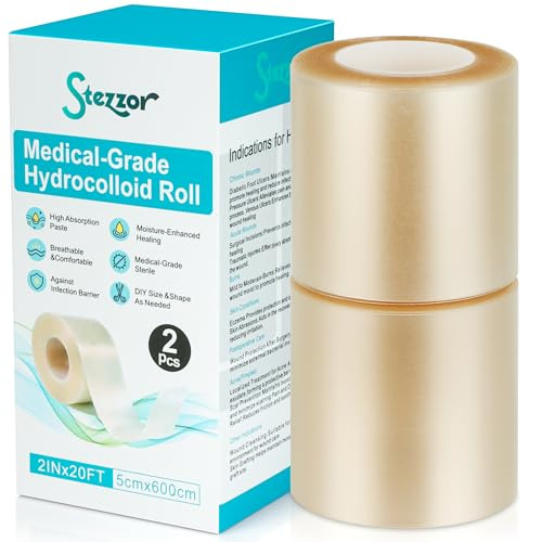 2Pcs Hydrocolloid Roll Medical Grade Bandages