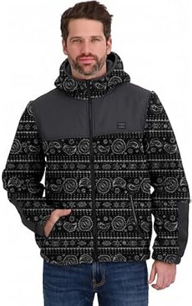 Men's Billabong Full Zip Sherpa Hoodie Jacket Deal