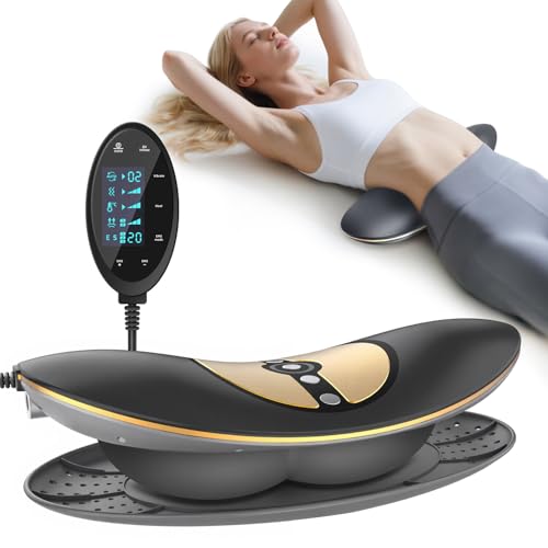 4-in-1 Cordless Lumbar Traction Device with Dynamic Airbag Traction and 20-Level Microcurrent Therapy