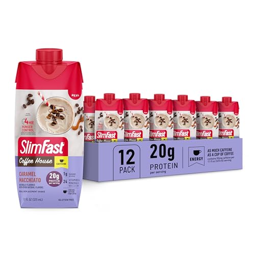 SlimFast Coffee House Protein Shake Caramel Macchiato 12-Pack 11-Oz Deal