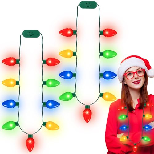 Christmas LED Necklace 4-Pack