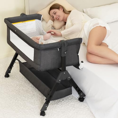 BCOL 3-in-1 Baby Bassinet Bedside Sleeper with Wheels and Mosquito Net Deal