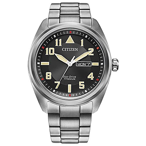 Citizen Men's Eco-Drive Weekender Garrison Super Titanium Field Watch 42mm
