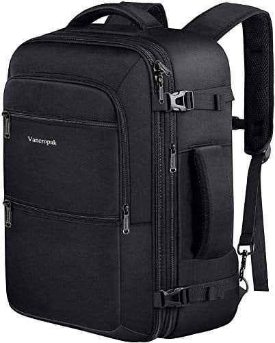 Vancropak Expandable X-Large Travel Carry On Backpack 40L