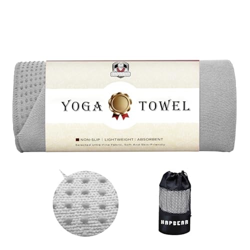 HAPBEAR 72" x 24" Non-Slip Microfiber Hot Yoga Towel Mat w/ Grip Dots Deal