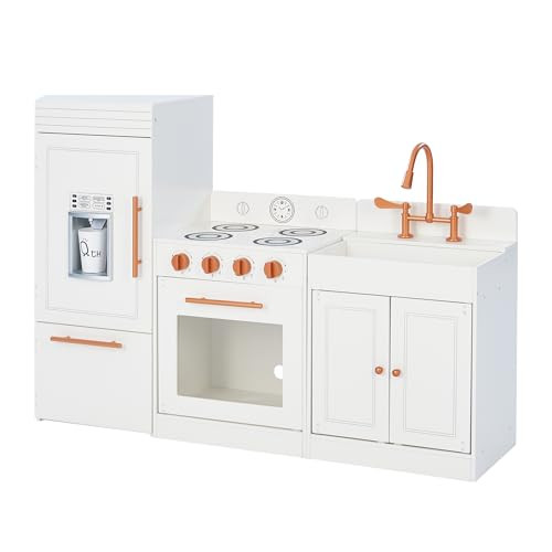 Teamson Kids Little Chef Paris Modular Contemporary Interactive Wooden Play Kitchen