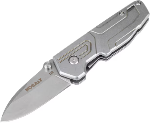 Kobalt 2.5-in Stainless Steel Drop Point Pocket Knife