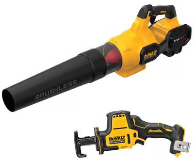 DEWALT 60V MAX Brushless Handheld Axial Blower Kit with 20V MAX ATOMIC Reciprocating Saw Deal