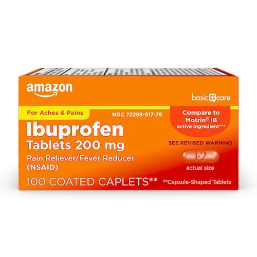 Amazon Basic Care Ibuprofen Tablets, 200 mg, 100-Count Deal