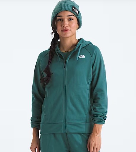 The North Face Women’s Reaxion 2.0 Hooded Full-Zip Jacket Space Dark Heather Deal